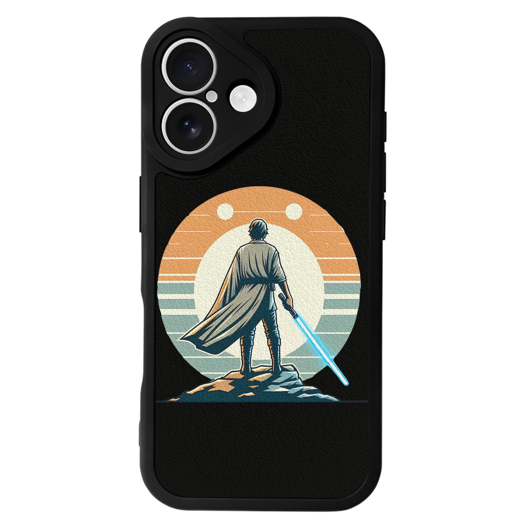 （画像用） スター・ウォーズ Star Wars 【iPhone 16シリーズ対応】シリコンスマホケース（レザー調） 材質：シリコン